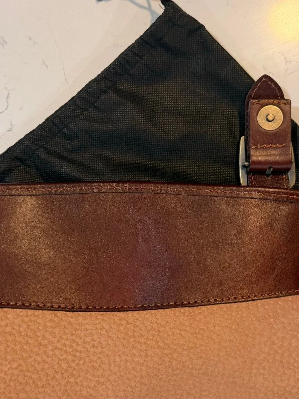 Lucaldo Made in Italy Brown Leather Messenger / Laptop Bag - Never Used 🤎
